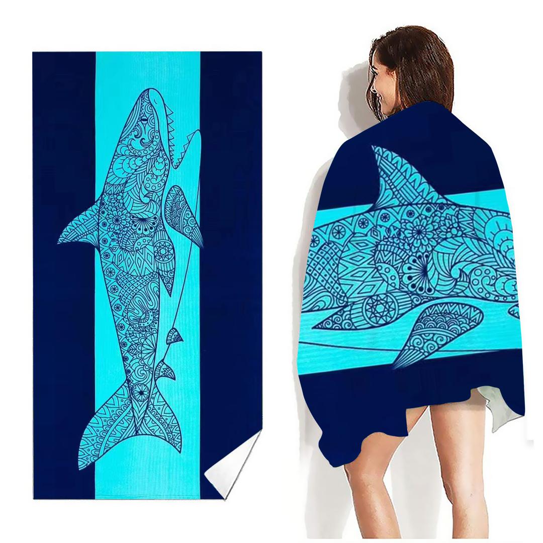 

Colorful Beach Towel Pineapple Sea Turtle Microfiber Soft Water Absorbing Breathable For Girl Kids 100x200 Decorative Bath Towel W40*H60(CM)