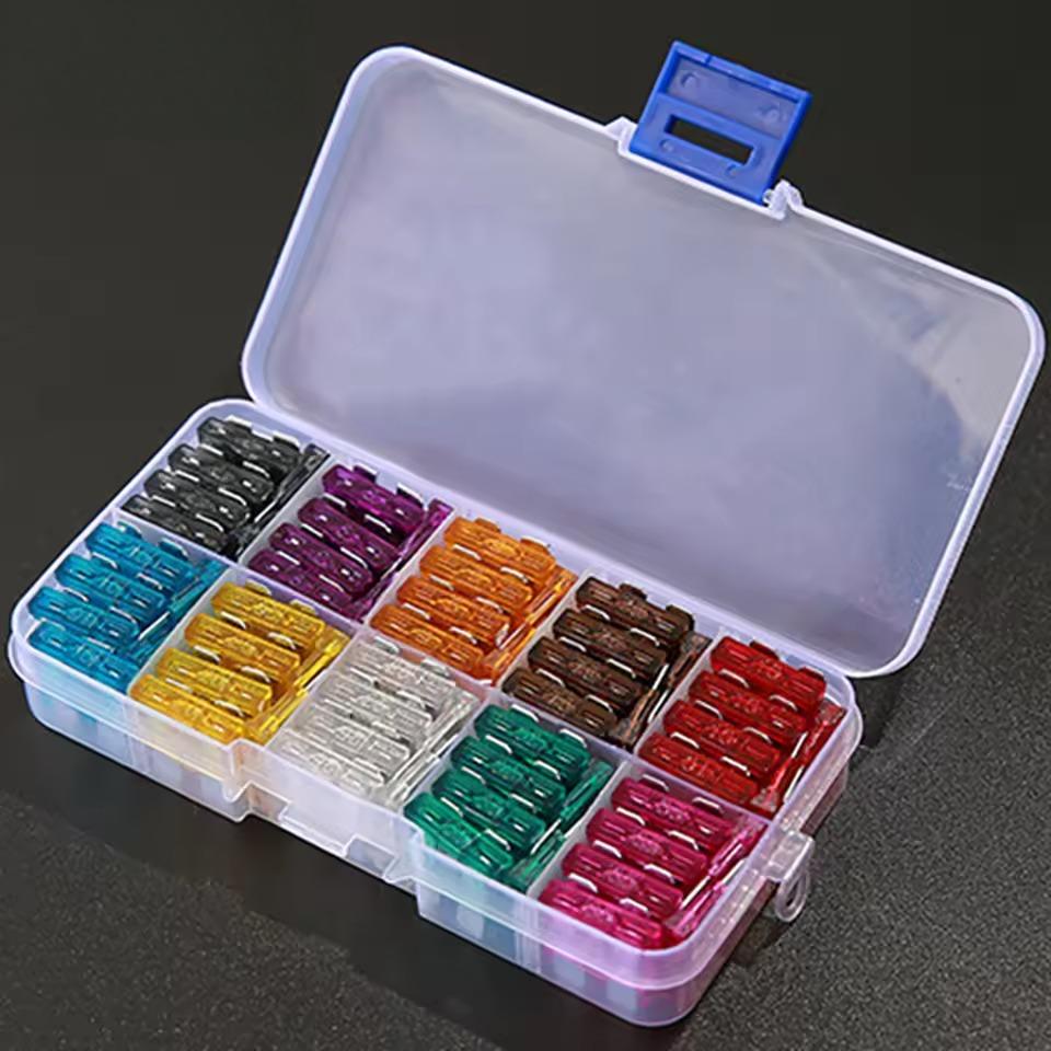 100 Stück Kfz-Sicherungen Sicherungen Kfz-Sicherungen 2A/3A/5A/7,5A/10A/15A/20A/25A/30A/35A Amp Kfz-Reparaturwerkzeuge