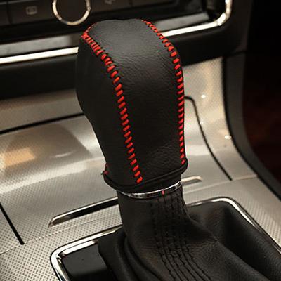 Car Gear Head Shift Knob Cover for MG ZS MG6 MG3 for Roewe RX5 AT Gear Shift Collars Leather Protector Interior Accessories