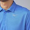 Golf Wear Nexlite Print Collar Cooling Dazzling Size M [Mizuno] Short-Sleeve Shirt, Sweat-Wicking, Quick-Drying, Feel, 52MAD004, Men's, Blue,