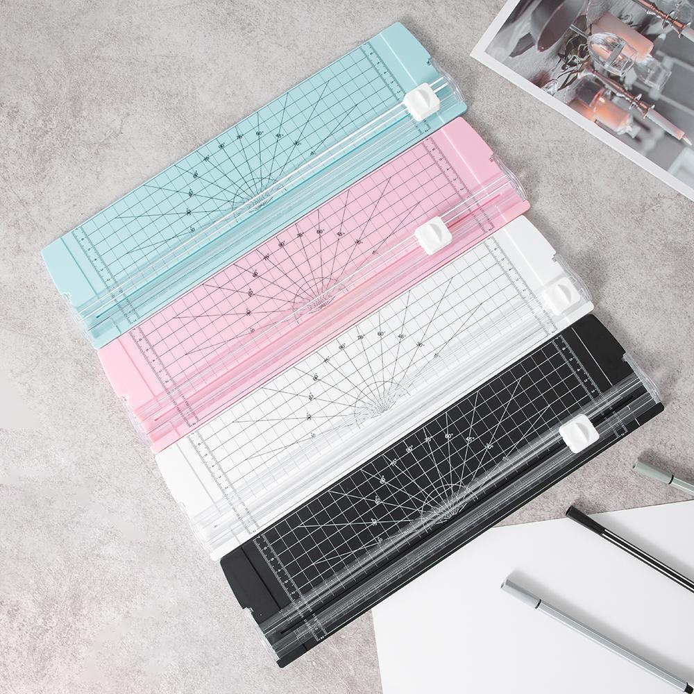 

1PC A4 Paper Cutter Safety Protection And Side Ruler Scrapbooking Tool For Handmade Paper Coupons Labels білий