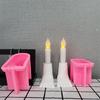 Kerzenhalter Gießformen 3D Fuß Kerzenständer Silikonformen für Epoxidharz Güsse Gießform Ton Handwerk Kerzenhalter