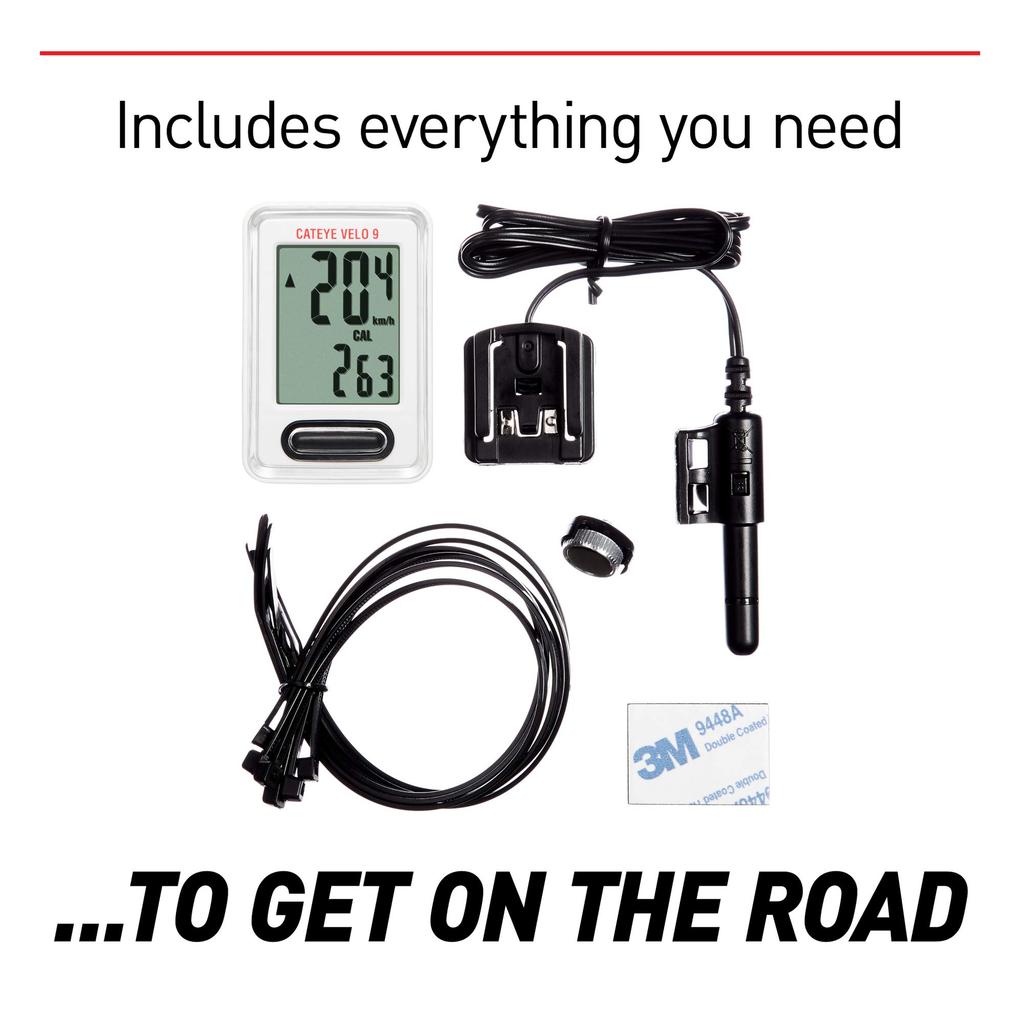 CatEye Velo 9 White CC-VL820 526-00143