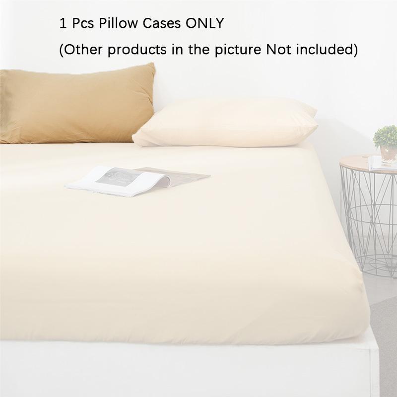 

1525см Простыня на резинке Глубокая Наволочка Простыни Односпальная Двуспальная Кинг Цвет Однотонный Cream-Pillow Case,Pillow Case Only-45x75cm