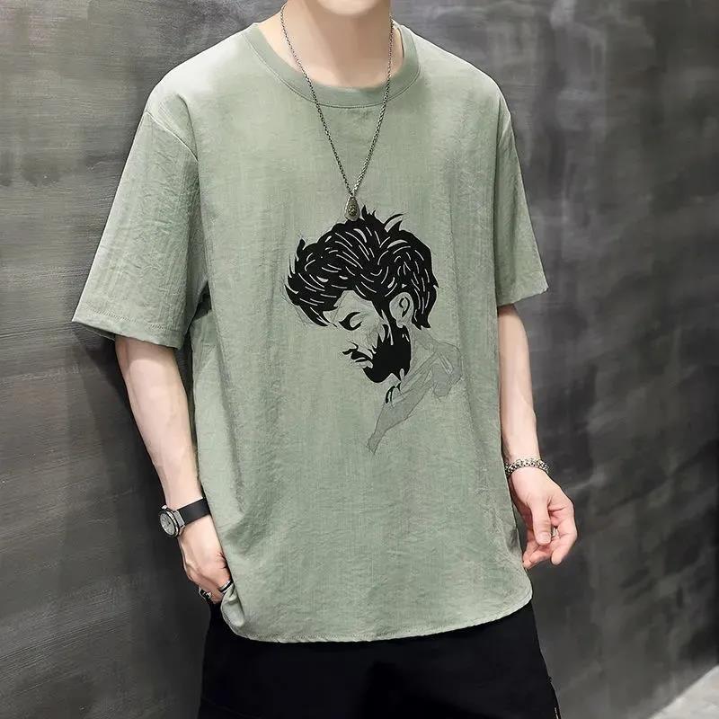 Fashion Cool Printing Men‘s T Shirts Summer Harajuku Casual Loose O-neck  Sportrs Short Sleeve Tops Tees