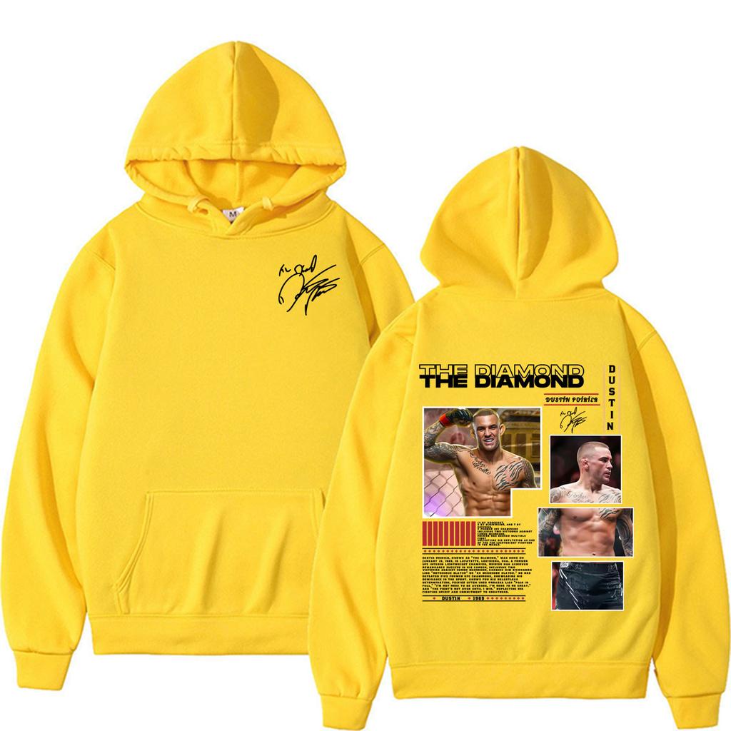The Diamond Dustin Poirier Graphic Hoodie Men Women Fashion Violence Aesthetic Sweatshirts Hoodies Pullovers