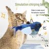 Chirping Bird Cat Toy: Interactive Teaser Stick with Catnip