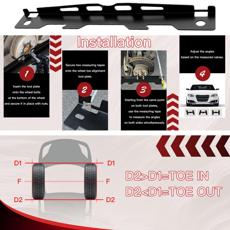 Car Tire Alignment Tool Home Use Tire Alignment Tool Plates Accurate Heavy Duty Wheel Measurements Supplies For Adults
