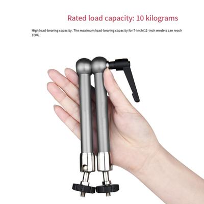 High Strength Photography Arm Adjustable 7/11Inch Option Constructed From Aluminum Alloy 10KG Load 1/4 Screw Mount