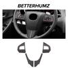 Betterhumz For Mazda 3 Axela 2010-2013 Made of Alcantara Auto Steering Wheel Panel Button Trim Stickers Car Interior Accessories