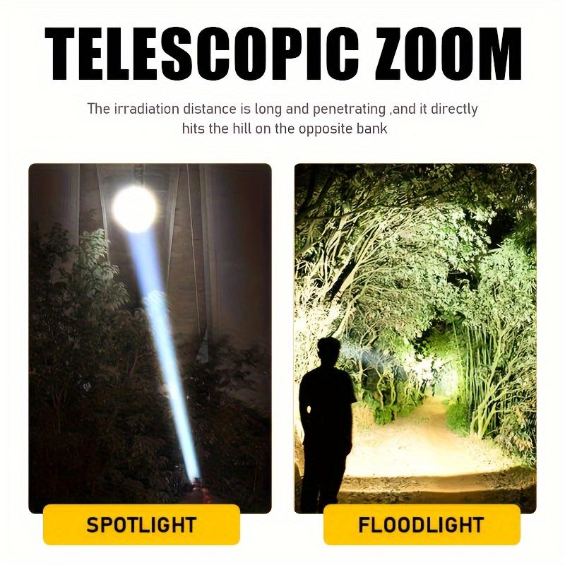 Rechargeable LED Headlights 3 Lighting Modes Adjustable Focal Length USB Suitable for Camping, Hunting, Fishing, Hiking, and Outdoor Exploration