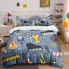 Musical Elements Collage Print Bedding Set 1 Duvet Cover 2 Pillowcases for Adult and Children Luxury Gift Full Size