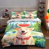 Smiling dog outdoors. Bedding Duvet cover sets Duvet covers Pillowcases gifts (1 * Duvet Cover 2 * Pillowcases, without duvet insert)