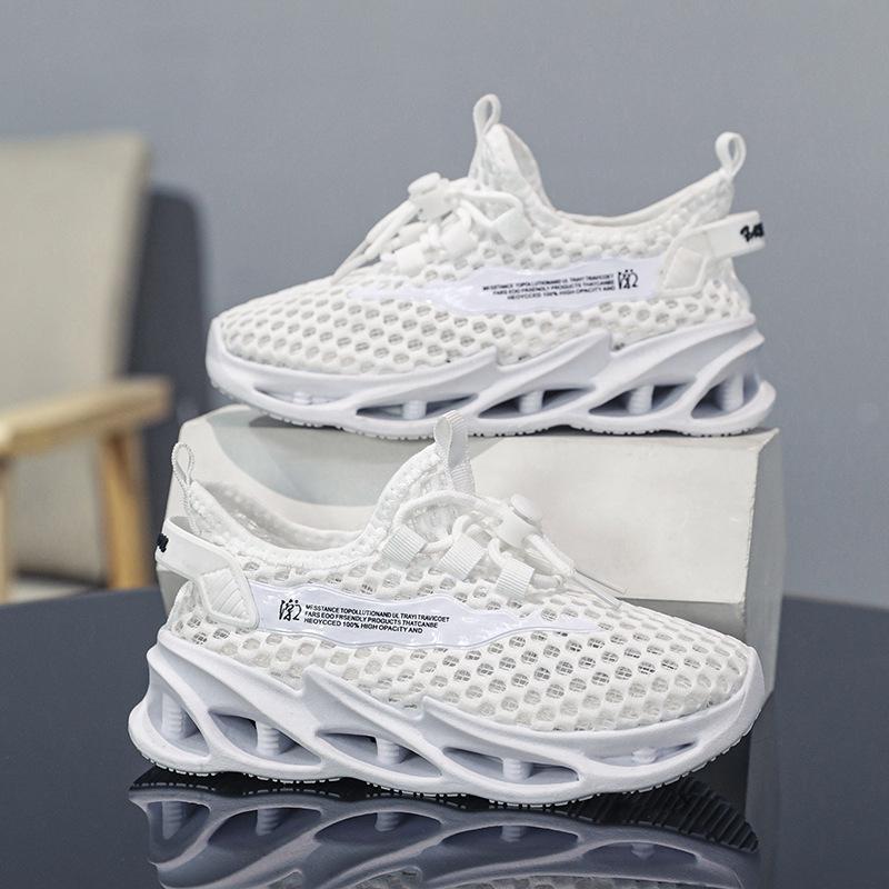 Boys  Mesh Shoes Children s Breathable Sports Dad 35 белый