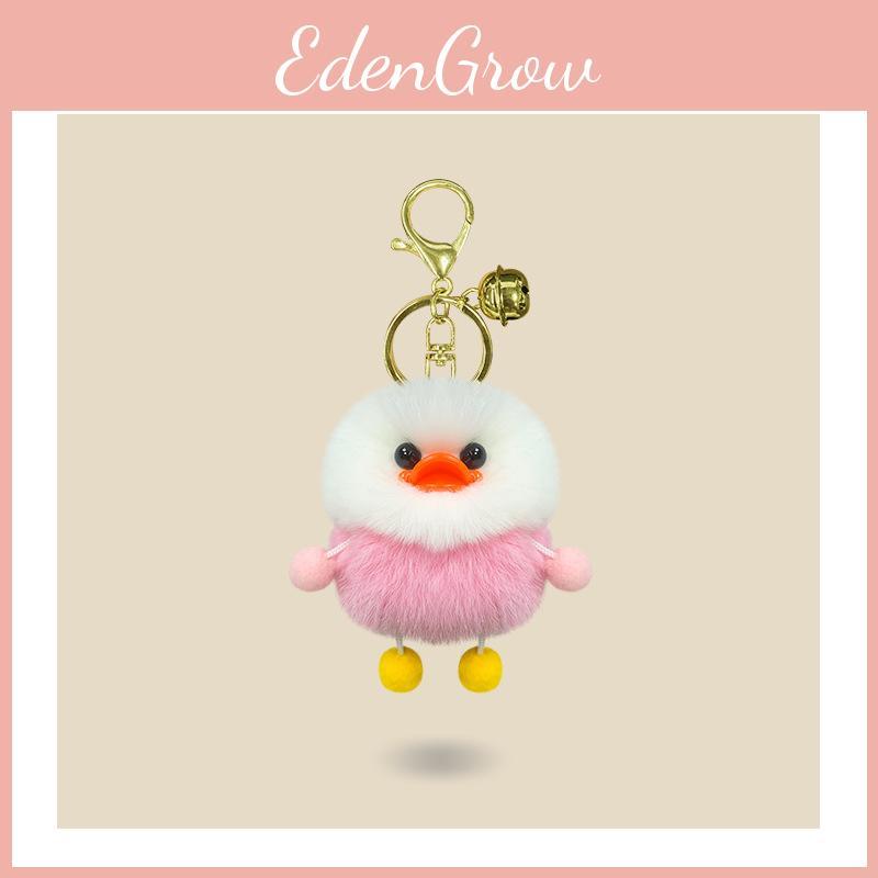 Cute Duck Little Animal Plush Keychain Pendant Women Bag Decoration Accessories