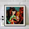 DIY Diamond Painting Round Diamond Mulan and The Fox Full Diamond Mosaic Home Decoration Painting Cross Stitch Kit