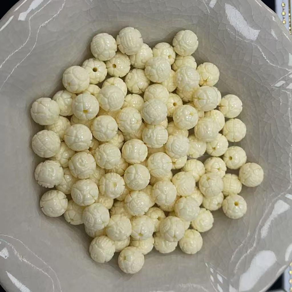 20Pcs, Plastic Beads, Handmade Spherical Beads for Jewelry Making DIY Necklaces, Bracelets and Hair Accessories
