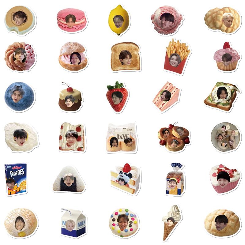 60Pcs  Kpop Character Stickers Meme Fans Graffiti Decal Diy Phone Luggage Laptop Decorative Sticker Toy Gift