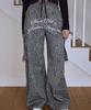ROSEFRANTZ Leopard Wide Pants [Gray]