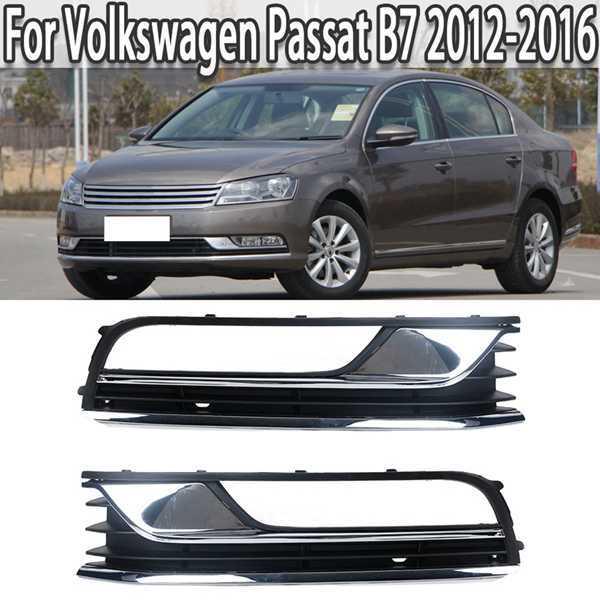 1 Paar Nebelscheinwerfer-Grillabdeckungen für 2012-2016 Volkswagen Passat B7 (3AD853665, 3AD853666)