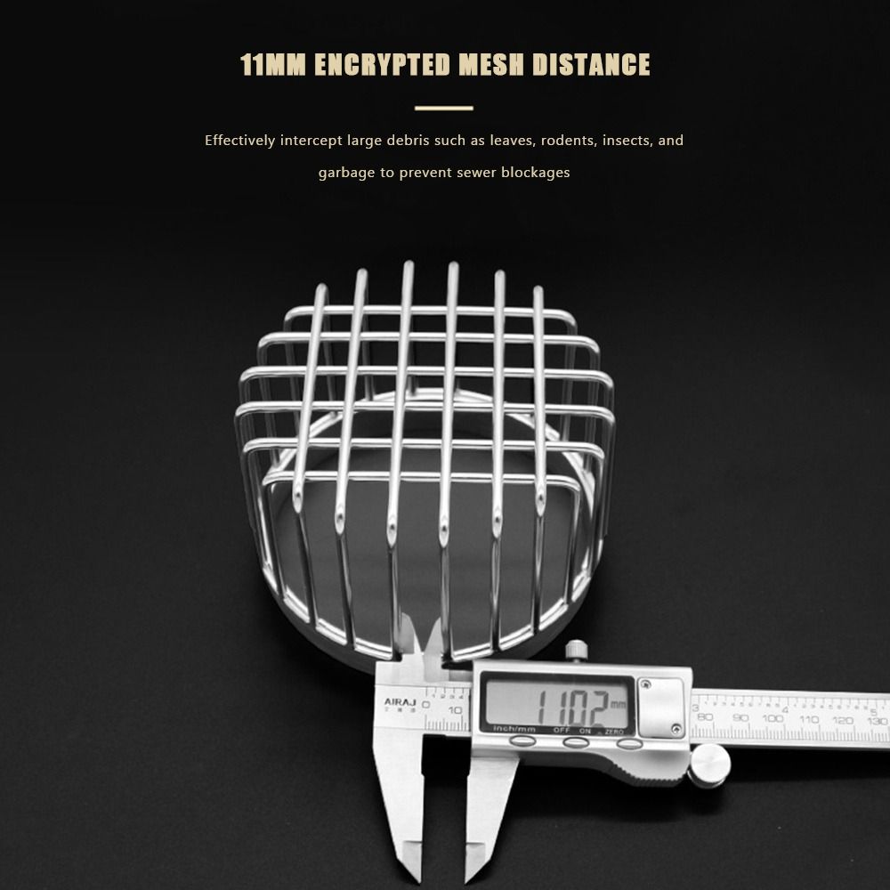 Round Roof Floor Drain Anti-blocking Stainless Steel Balcony Drainage Cover Large Displacement Rain Pipe Cap