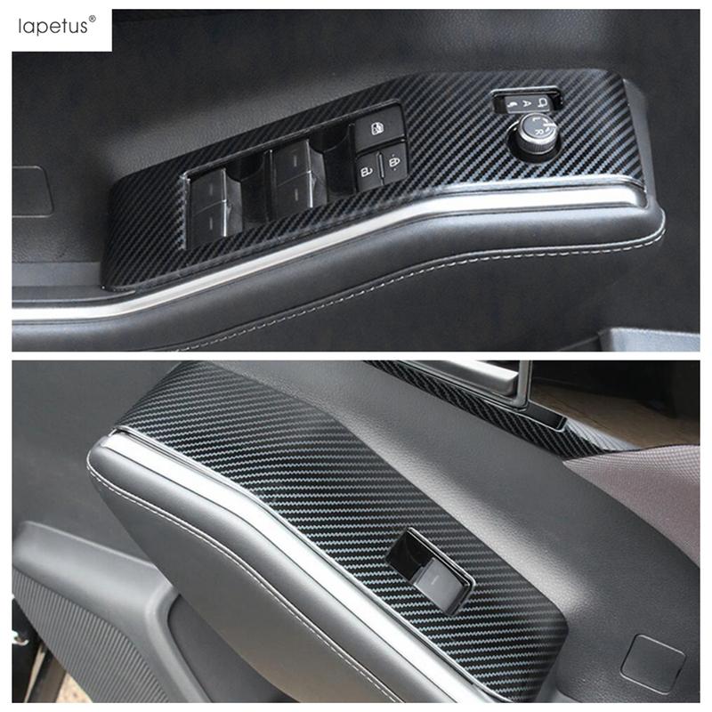 Car Door Armrest Window Glass Lift Switch Panel Control Frame Cover Trim For Toyota Highlander / Kluger  - 2025 Accessories