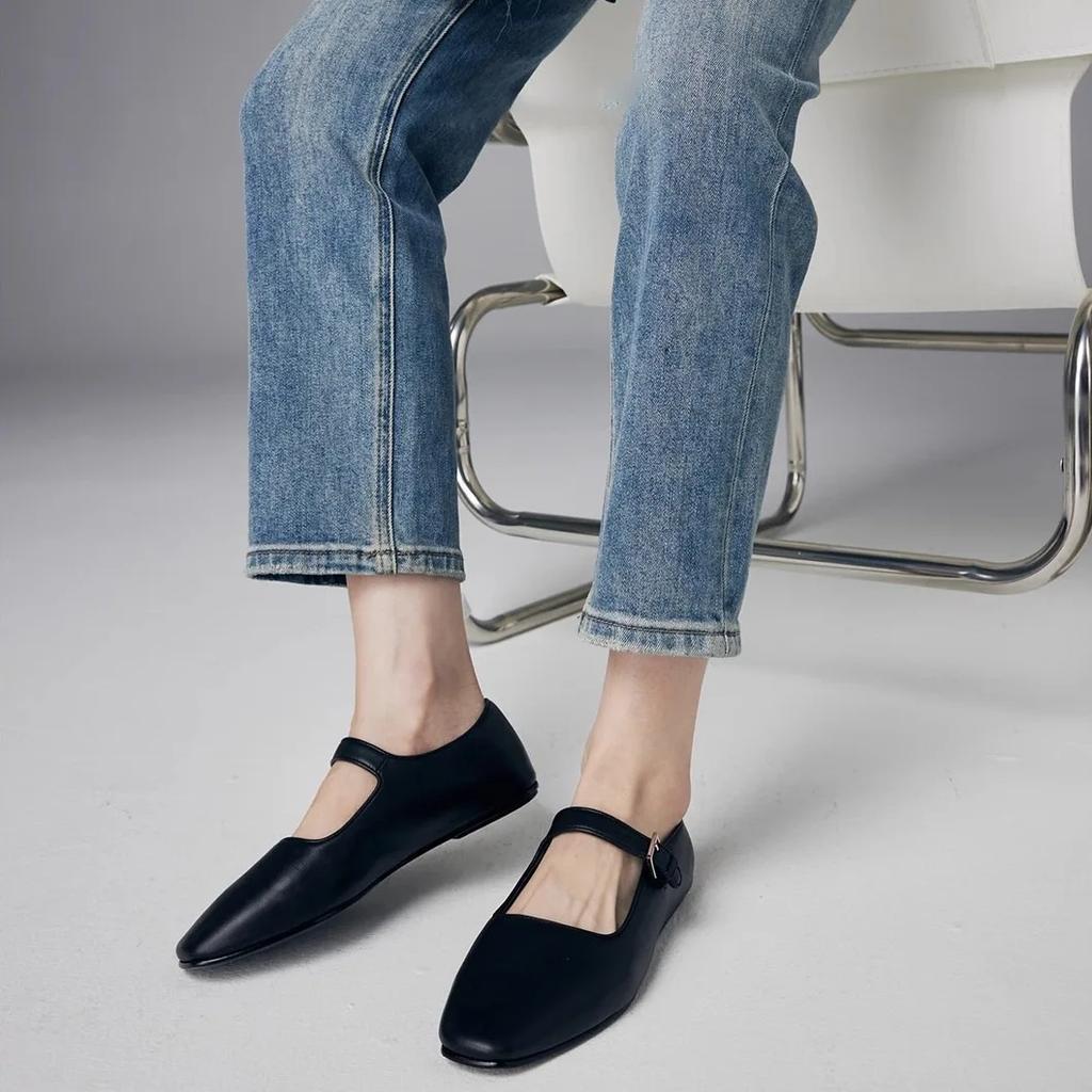 Mary Jane Ballet Flats Shoes for Women Designer Shoes High Quality Shoes Large Woman Size Available