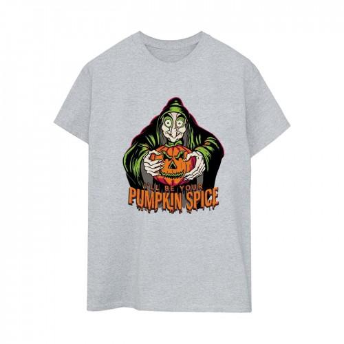 Disney Damen/Damen Pumpkin Spice Evil Queen Villains Boyfriend T-Shirt