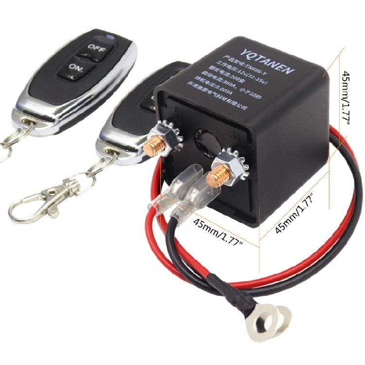 Battery Switch Relays 12V Remote Control Battery Disconnect Off Isolator Fob