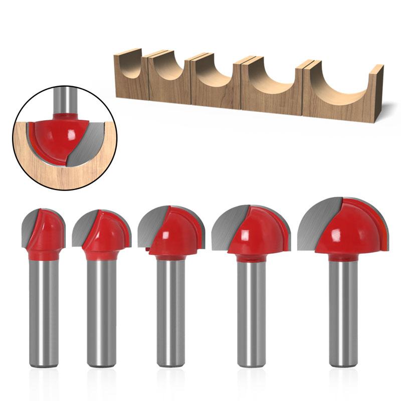 1/5pc 8mm Shank Double Edging Wood Router Bit Tungsten Carbide Cove Box Router Bit Woodworking Milling Cutter