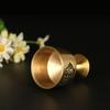 Not Fade Brass Offering Cups Pure Copper High Legs Wine Cup Copper God's Cup  Offering Supplie