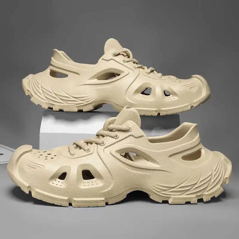 Big Sole Tied Large Size Flip Flops Slippers Casual Shoes For Men Sandals Brown Sneakers Sports Jogging Styling