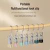 Víceúčelový nerezový klip a háček nezanechávající stopy pro domácí skladování