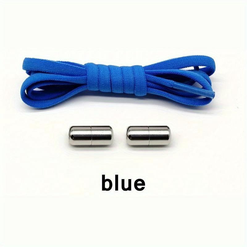 No-Tie Elastic Shoelaces for Sneakers & Skate Shoes - Adjustable, Stylish, Unisex - Secure, Comfortable Fit with Buckles, Spandex Material