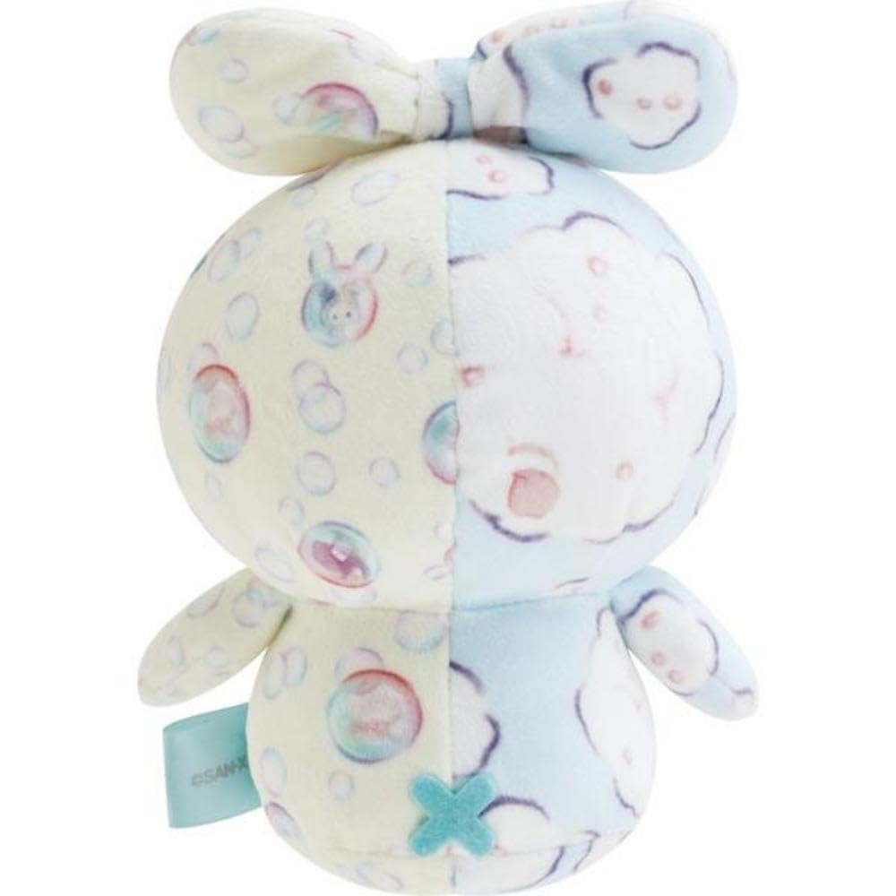 San-X Sentimental Circus Plush Set Shappo and Kuro Warm Bubbles and Soap Night MV68901 H145 W105 D90mm
