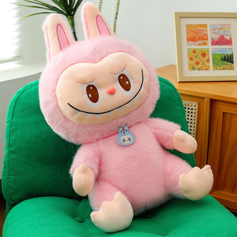 1 Piece 22CM Labubu Plush Doll Toy Cartoon Cute Girls Suppleness Doll Pillow