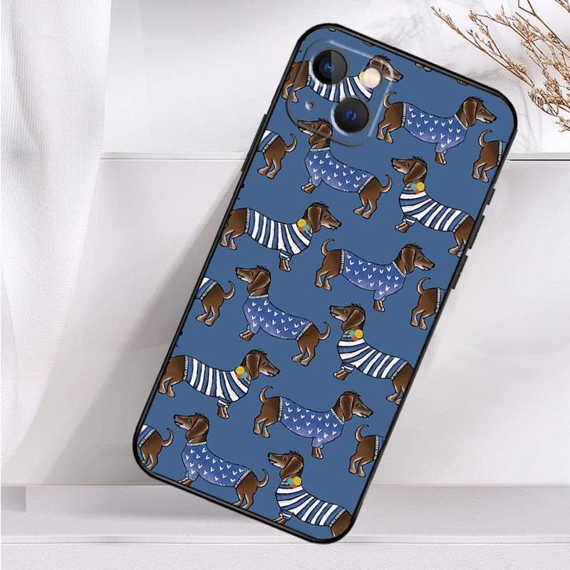 Hunde Dackel Süß Stoßfest Hülle Für iPhone 17 Pro Max 11 14 15 16 Plus 12 13 Mini 16e 17 Air Handyhülle
