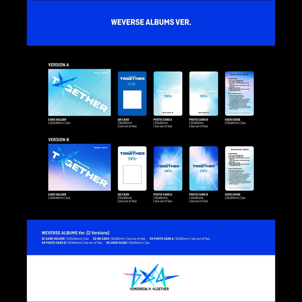 TOMORROW X TOGETHER THE STAR CHAPTER : TOGETHER (Weverse Albums Ver.)