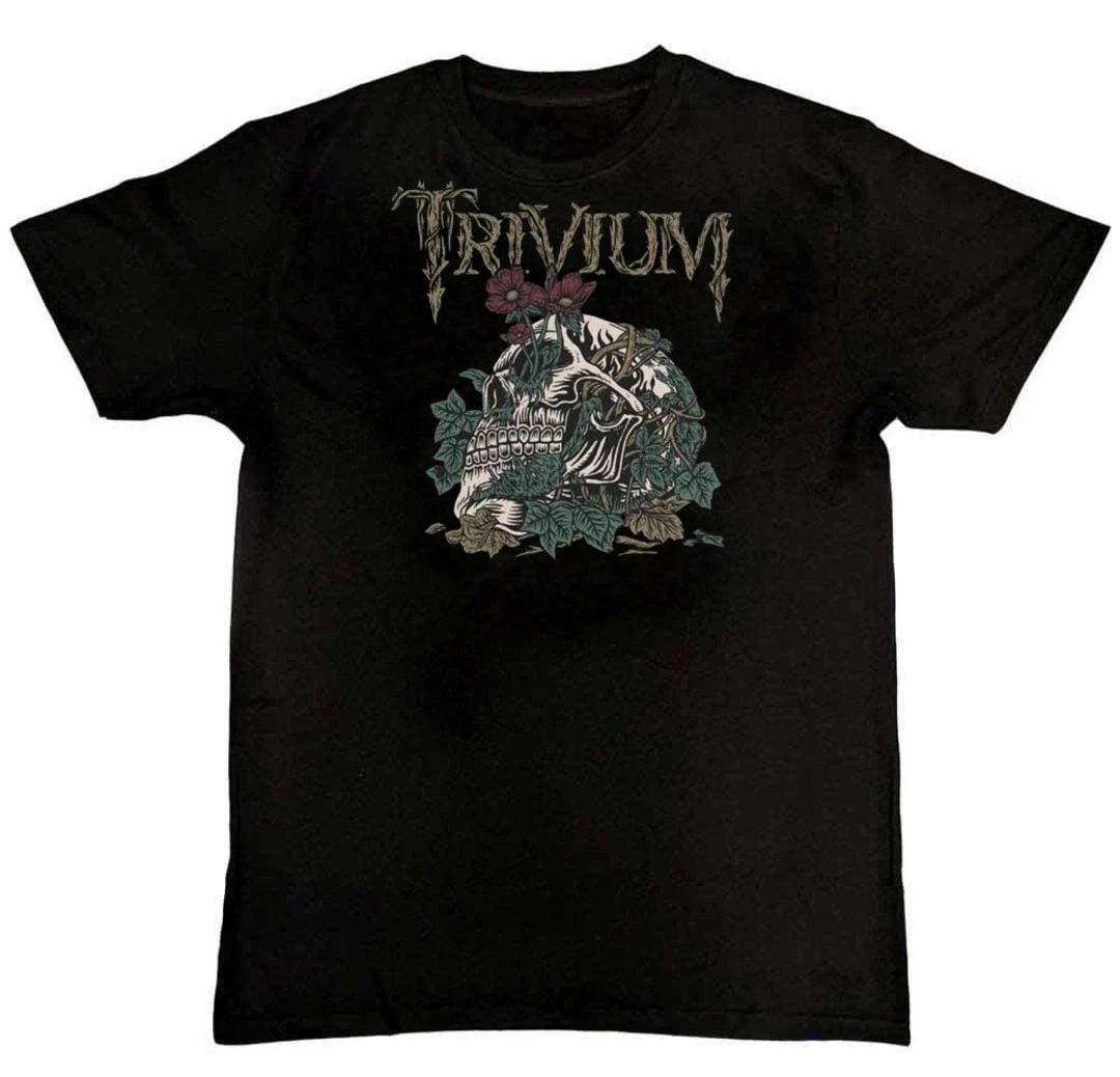 Trivium Skelly Flower Band Logo Graphic Print Mens T-Shirt S M L XL 2 3 4 XL M