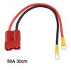 1000 V DC 50Amp Connector 100cm 30cm M8 Post Red/Black Jacket