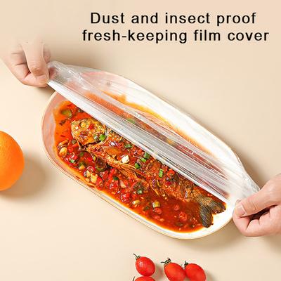 10 Stück Einweg-Schüsselabdeckungen aus Kunststoff, transparent, elastisch, zum Verhindern von Insekten und Staub