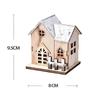 1 Pcs Christmas LED Light Wooden House Luminous Cabin Merry Christmas Decorations For Home DIY Xmas Tree Ornaments New Year