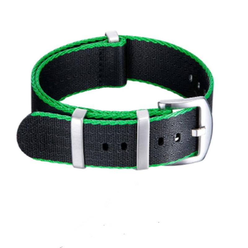High-End NATO One-Piece Nylon Watch Strap - Canvas Woven, Sizes 18/20/22/24.