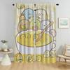 Sumikko Gurashi Shades Curtains for Living Room Curtain for Room 2 Panel Partition Home Interior Curtains Halloween Decoration