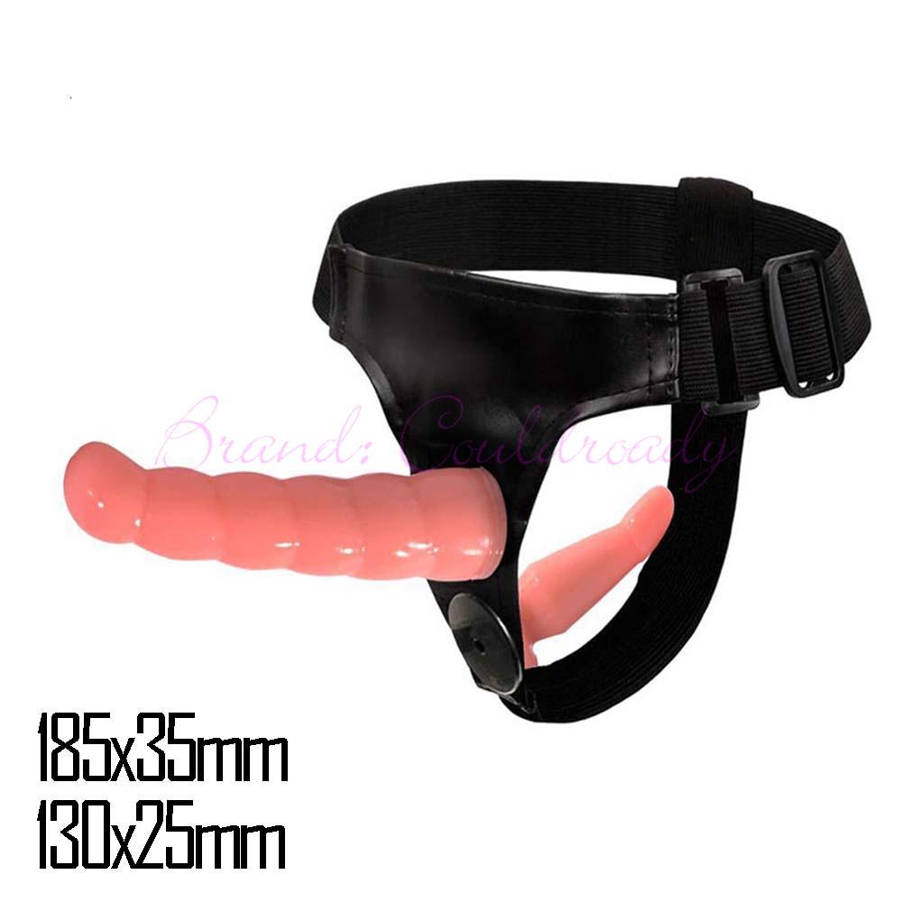 Double Strapon Anal Ultra Elastic Harness Strap On Dildo Lesbian Strap-on Penis Adult Sex Toys For Women