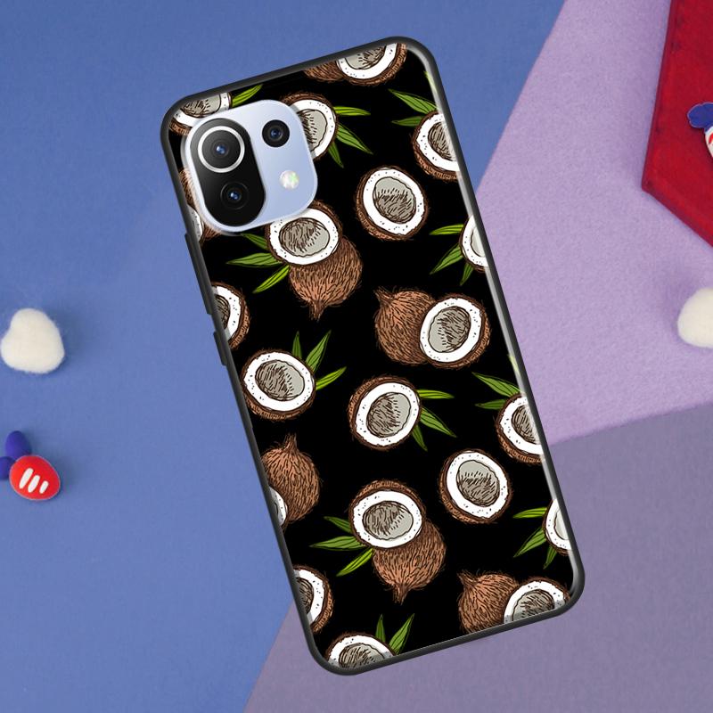 Summer Fruit Coconut Cover For Xiaomi 14T Pro 11T 12T 13T 13 14 Ultra POCO X7 Pro X3 X5 F3 F5 F6 M6 X6 Pro Case