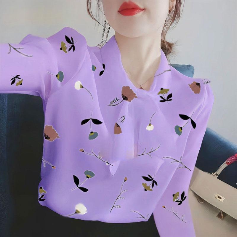 Damenbekleidung Lässig Schal Kragen Bandage Schleife Hemd Pendeln Frühling Herbst Stilvoll Langarm Gerade Alleskombinierbare Bluse