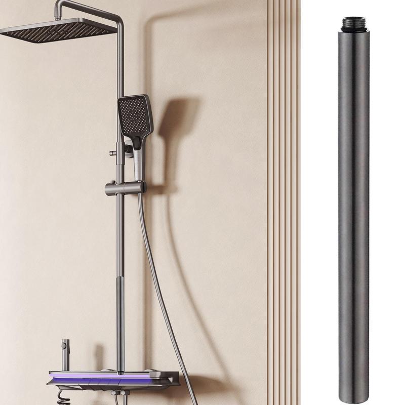 Shower Extension Arm 11.81inch Pipe Extension Stainless Steel Anti-Leak Easy To Install Connector Pipe Height Extending For Home