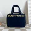 Nylon Insulated Bag Hand-held Insulated Bag Lunch Box Bag Student Lunch Bag  Office Worker