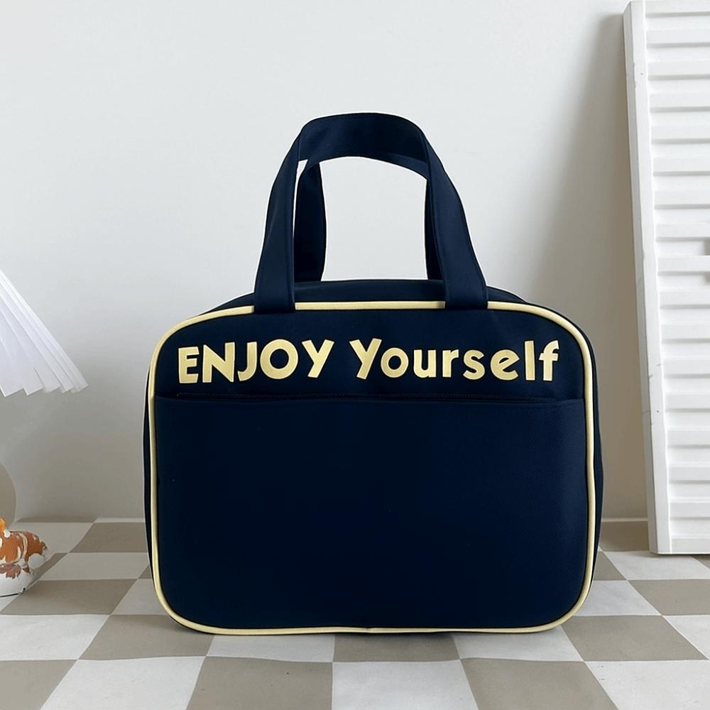 Nylon Insulated Bag Hand-held Insulated Bag Lunch Box Bag Student Lunch Bag  Office Worker